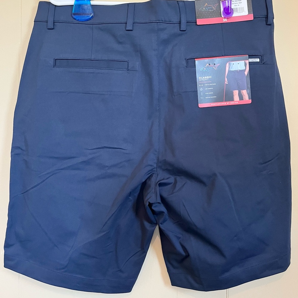 Greg Norman Men's Navy Blue Shorts
